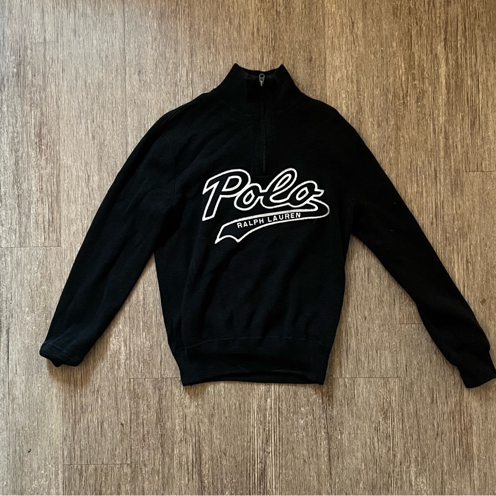Ralph Lauren Polo
Half-zip Turtleneck 
Black
Size M